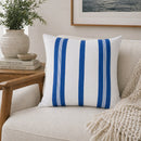 Modern European furniture - Blue Stripes Down Insert Pillow - www.oroatrade.com
