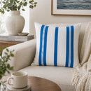 Modern European furniture - Blue Stripes Down Insert Pillow - www.oroatrade.com