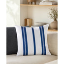 Modern European furniture - Blue Stripes Down Insert Pillow - www.oroatrade.com
