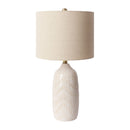 Hospitality furniture - Glazed White Ceramic Table Lamp - www.oroatrade.com