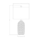 Hospitality furniture - Glazed White Ceramic Table Lamp - www.oroatrade.com