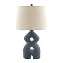 Contract furniture - Black Sculptured Base Table Lamp - www.oroatrade.com
