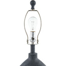 Contract furniture - Black Sculptured Base Table Lamp - www.oroatrade.com