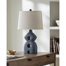 Contract furniture - Black Sculptured Base Table Lamp - www.oroatrade.com