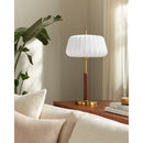 Hospitality furniture - White Cotton Accent Table Lamp - www.oroatrade.com