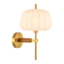 Modern European furniture - White Cotton Accent Wall Lamp - www.oroatrade.com