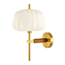 Modern European furniture - White Cotton Accent Wall Lamp - www.oroatrade.com