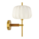 Modern European furniture - White Cotton Accent Wall Lamp - www.oroatrade.com