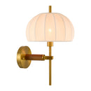 Modern European furniture - White Cotton Accent Wall Lamp - www.oroatrade.com