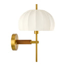 Modern European furniture - White Cotton Accent Wall Lamp - www.oroatrade.com