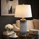 Hospitality furniture - Gray Cement Accent Table Lamp - www.oroatrade.com