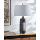 Hospitality furniture - Gray Cement Accent Table Lamp - www.oroatrade.com