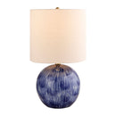 Hospitality furniture - Glazed Blue Ceramic Table Lamp - www.oroatrade.com