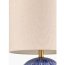 Hospitality furniture - Glazed Blue Ceramic Table Lamp - www.oroatrade.com
