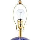 Hospitality furniture - Glazed Blue Ceramic Table Lamp - www.oroatrade.com