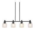 Hospitality furniture - 4-Light Glass Linear Chandelier - www.oroatrade.com