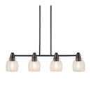 Hospitality furniture - 4-Light Glass Linear Chandelier - www.oroatrade.com