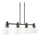 Hospitality furniture - 4-Light Glass Linear Chandelier - www.oroatrade.com