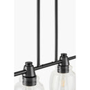 Hospitality furniture - 4-Light Glass Linear Chandelier - www.oroatrade.com