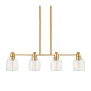Hospitality furniture - 4-Light Glass Linear Chandelier - www.oroatrade.com