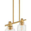 Hospitality furniture - 4-Light Glass Linear Chandelier - www.oroatrade.com