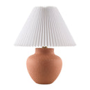 Hospitality furniture - Glazed Red Ceramic Table Lamp - www.oroatrade.com