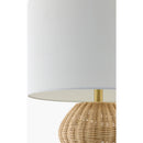 Contract furniture - Wavy Rattan Base Table Lamp - www.oroatrade.com