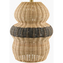 Contract furniture - Wavy Rattan Base Table Lamp - www.oroatrade.com