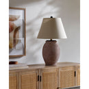 Hospitality furniture - Brown Cement Accent Table Lamp - www.oroatrade.com