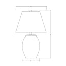 Hospitality furniture - Brown Cement Accent Table Lamp - www.oroatrade.com