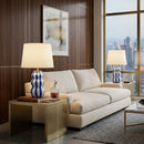 Modern European furniture - Wavy Stripes Ceramic Table Lamps (2) - www.oroatrade.com