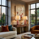 Modern European furniture - Wavy Stripes Ceramic Table Lamps (2) - www.oroatrade.com