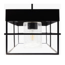 Contract furniture - Black Framed 4-Light Linear Chandelier - www.oroatrade.com