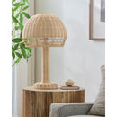 Contract furniture - Dome Natural Rattan Table Lamp - www.oroatrade.com