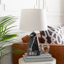 Hospitality furniture - Marbled Black Accent Table Lamp - www.oroatrade.com