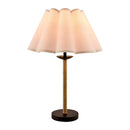 Contract furniture - Pleated Cream Linen Table Lamp - www.oroatrade.com