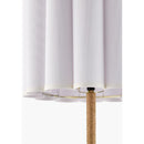 Contract furniture - Cream Linen Pleated Table Lamp - www.oroatrade.com