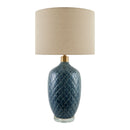 Modern European furniture - Carved Ceramic Linen Table Lamp - www.oroatrade.com