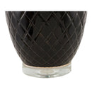 Modern European furniture - Carved Ceramic Linen Table Lamp - www.oroatrade.com