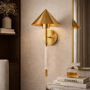 Contract furniture - Conical Gold Wall Lamp - www.oroatrade.com