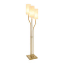 Contract furniture -  White Linen 3-Light Floor Lamp - www.oroatrade.com