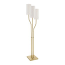 Contract furniture -  White Linen 3-Light Floor Lamp - www.oroatrade.com