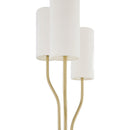 Contract furniture -  White Linen 3-Light Floor Lamp - www.oroatrade.com