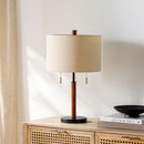 Hospitality furniture - Drum Linen Shade Table Lamp - www.oroatrade.com