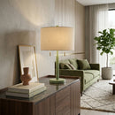 Hospitality furniture - Drum Linen Shade Table Lamp - www.oroatrade.com