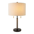 Hospitality furniture - Drum Linen Shade Table Lamp - www.oroatrade.com