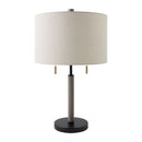 Hospitality furniture - Drum Linen Shade Table Lamp - www.oroatrade.com