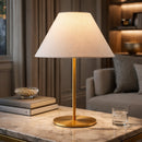 Contract furniture - White Empire Linen Wall Lamp - www.oroatrade.com