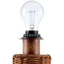 Modern European furniture - Empire Brown Rattan Table Lamp - www.oroatrade.com