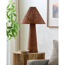 Modern European furniture - Empire Brown Rattan Table Lamp - www.oroatrade.com